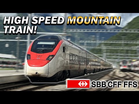 Zürich to Milan on Switzerland's INCREDIBLE High Speed Train UNDER The Alps!