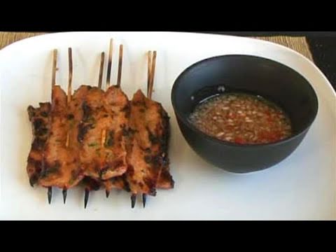 How To Cook Barbecued Thai Pork Satay