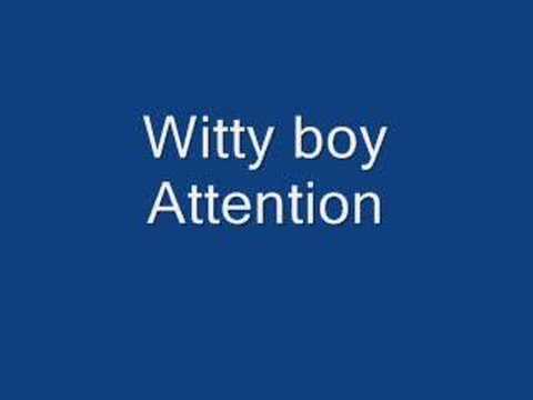 witty boy attention