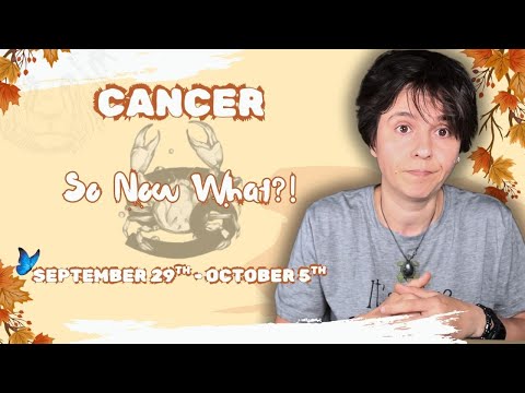 CANCER ♋︎ - "So Now What?!" SEPTEMBER 29TH - OCTOBER 5TH | Tarot Card Reading