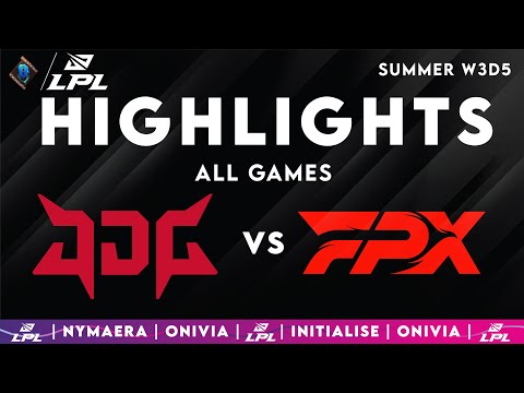 JDG vs FPX Highlights ALL GAMES LPL 2025 JD Gaming vs FunPlus Phoenix by Onivia