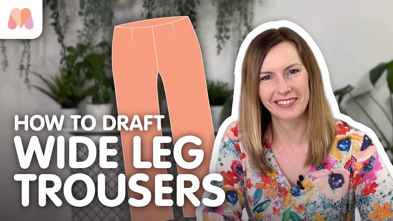 How to Pattern Draft | Wide Leg Trousers | Step-by-Step Tutorial