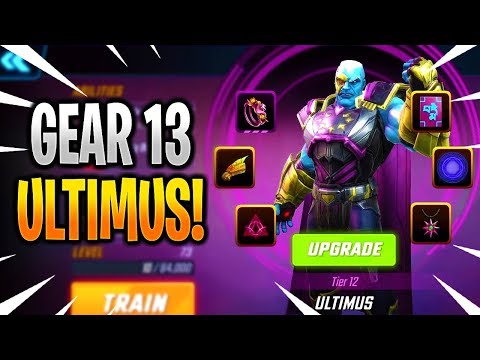 GEAR 13 ULTIMUS RANK UP & GAMEPLAY! - MARVEL Strike Force - MSF