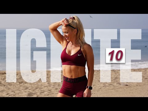 10 MINUTE PUSH UP CHALLENGE | No Equipment | Beach Workout 🐬 | IGNITE 10