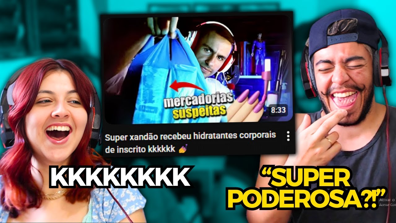 Super xandão recebeu hidratantes corporais de inscrito kkkkkk 💅 | REACT