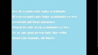 A Minute or Two - Cider Sky (Lyrics)