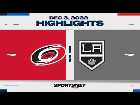 NHL Highlights | Hurricanes vs. Kings - December 3, 2022