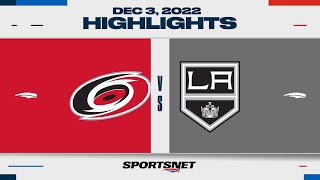NHL Highlights | Hurricanes vs. Kings - December 3, 2022 by Sportsnet Canada