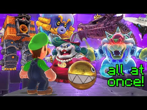 Super Luigi Odyssey - ALL BOSSES AT ONCE!?    (6 Hardest Bosses!)