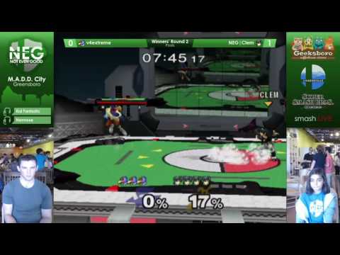 MADD City Greensboro Pool 6 W2 - v4extreme (Falco) vs NEG | Clem (Marth)