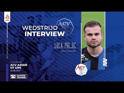 Interview Luka Prljić na afloop van ACV - SV Urk