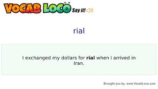 Video thumbnail for rial