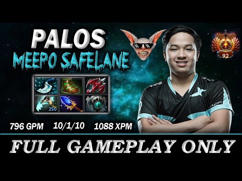 Palos Meepo Safelane 1K XPM, 10 Kills and 1 Death - Full Gameplay Meepo #259