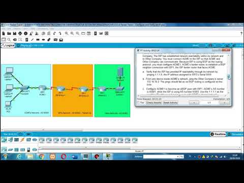 3.5.3.4 Packet Tracer - Configure and Verify eBGP