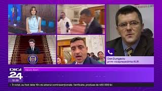 Explicațiile lui Dan Dungaciu, după ce Simion a cerut șefia Senatului în schimbul colaborării cu PSD