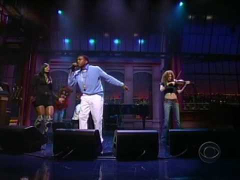 Kanye West ft Syleena Johnson & Miri Ben Ari - All Falls Down [LIVE] @ Letterman
