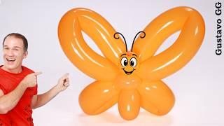 🦋 איך ליצור פרפר עם בלון ✨ בלון מסתובב ודמויות בלון ✨ פרפר 🦋 מסובב בלון