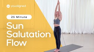 Sun Salutation Yoga Flow for Beginners | 25-Minute Class