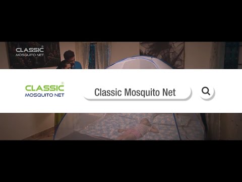 Classic Mosquito Net, Embroidery, Polyester, Strong 30GSM, PVC Coated Steel, Foldable - King Size