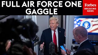 FULL AIR FORCE ONE GAGGLE: Trump Takes Questions About Ukraine, China, Comey On Flight To Florida