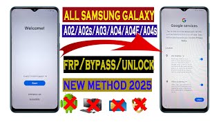 All Samsung A02/A02s/A03/A04/A04s/A04E FRP BYPASS 2025 [100% DONE] Android 13-14 Latest Security✔️