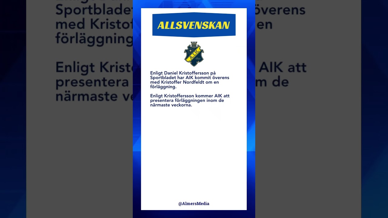 #Fotboll #Allsvenskan #AIK