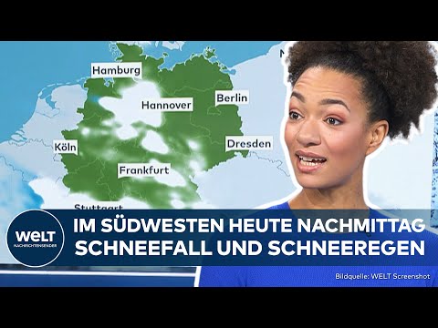 UNWETTER IN DEUTSCHLAND: Kräftiger Schneefall, Glätte und Verwehungen – Freitag wird gefährlich!