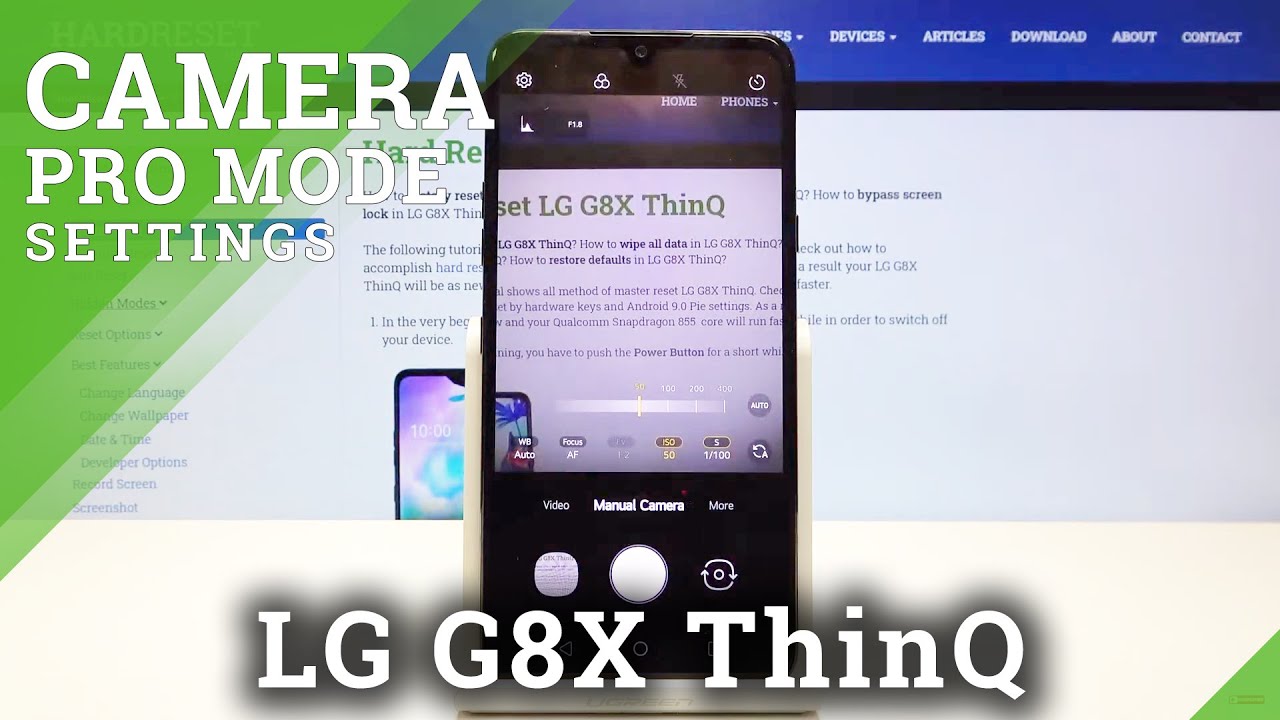 How to Use Camera Pro Mode on LG G8X ThinQ – Camera Pro Mode Settings