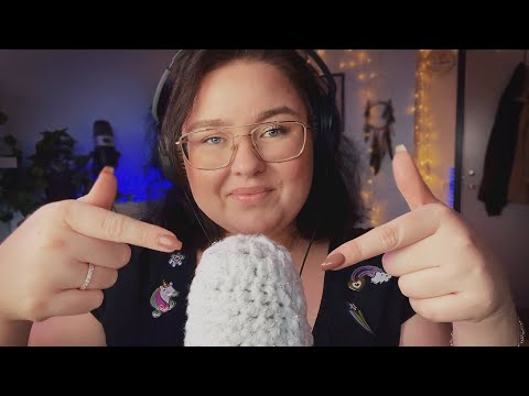 ASMR Häng med mig ♥ Mic Scratching/Virkat Micskydd, Stickers & life update ♥