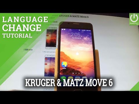 KRUGER & MATZ Move 6 Langauge Change / Language Settings