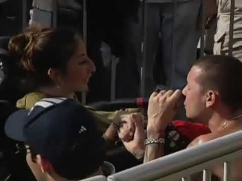 Chester Bennington of Linkin Park sing In the End with disabled person