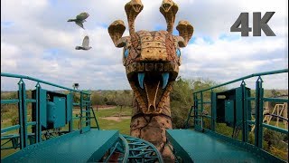 Cobra's Curse On Ride, Front and Back | Busch Gardens Tampa