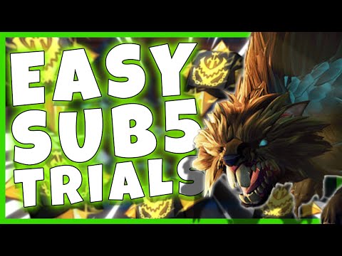 Dauntless Gnasher trials - EASIEST sub 5 build and guide
