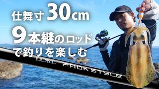 仕舞寸30cm！9本継ぎのパックロッド【ラグゼ パックスタイルPV】