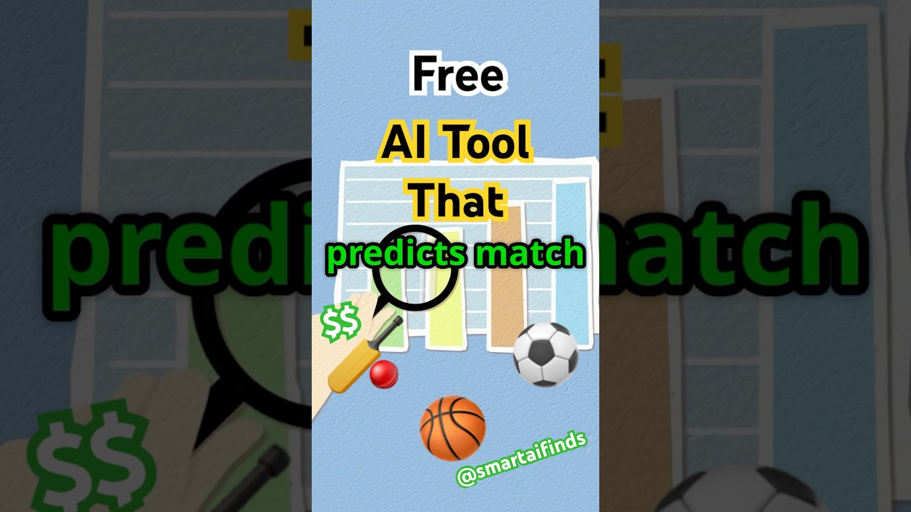 Use This Free AI Tool for Cricket Predictions #aitools #freeonlinetools #ai2025 #smartaifinds #ai