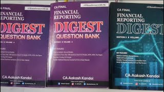 Akash kandoi FR book review| Ca final fr book review Akash kandoi| fr digest book review CA Books
