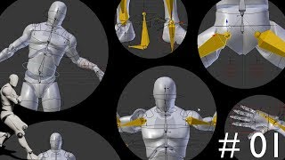 Spine Mirror Pose Fix &amp; Basic Twist Bones - Blender + UE4 - Animating Mr Mannequin - 1