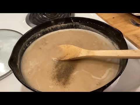 Original WATER GRAVY Recipe From Pork Chop Pan Drippings
