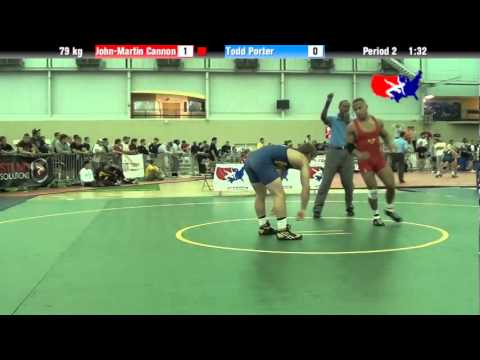 University Nat`ls FS  79 kg: John-Martin Cannon vs. Todd Porter