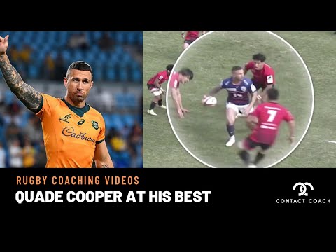 Rugby-Coaching: Quade Coopers enormes Können führt zu seinem eigenen Versuch