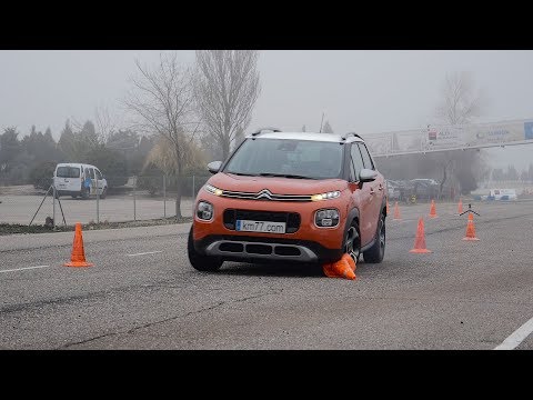 Citroën C3 Aircross 2018 – Maniobra de esquiva (moose test) y eslalon | km77.com