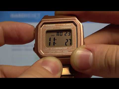Как поменять дату и время на часах Casio Illuminator / Установки даты и времени