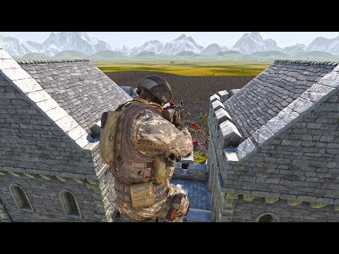 HUMANITY'S LAST CASTLE !! 1 MILLION ZOMBIES - UEBS 2 - Ultimate Epic Battle Simulator 2