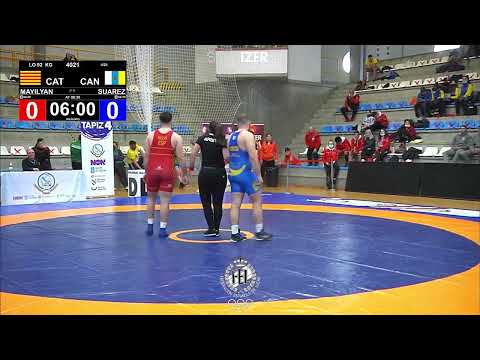 1/8 - 92KG - LO - MAYILYAN VARDANYAN, RAZMIK (CAT) SUAREZ PERDOMO, LUCAS (CAN)