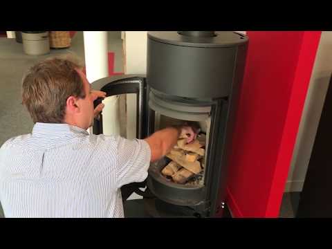 allumage poêle à bois feu inversé