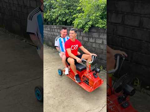 Ronaldo and Messi had their off-road vehicles stolen.