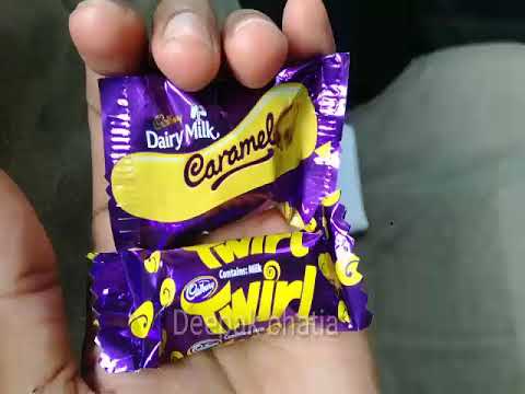 Cadbury Twirl and Dairy milk Caramel