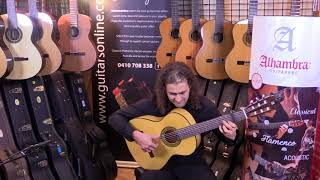 Video thumbnail for Alhambra Flamenco Guitar 3F  Alegria Interpreted by Alejandro Florez www.solquemia.com by Guitars Online
