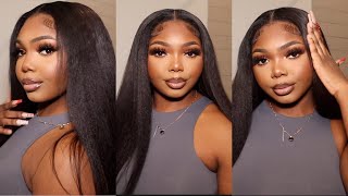 Trying A V-Part Wig For The First Time | NO LACE  | UNICE HAIR