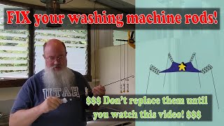 Fix your washing machine rods! Don't buy a new washer or washer rods before watching this video